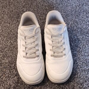 Skechers Classic White Athletic Shoes
